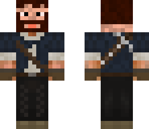bearded man with pickaxe