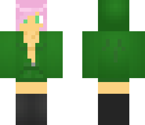 creeper girl hoodie
