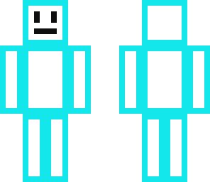 blue transparent robot guy thing