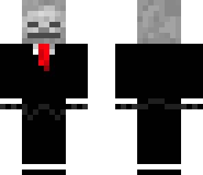 skelleton in a suit