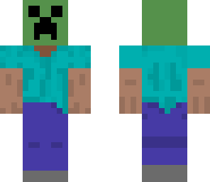creeper face steve