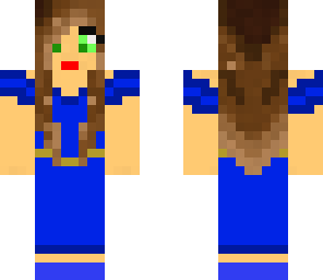 blue dress