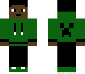 black guy in green