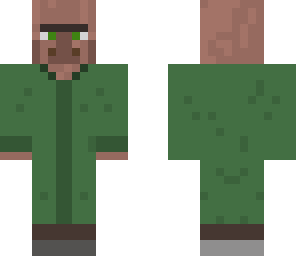 green robed villager