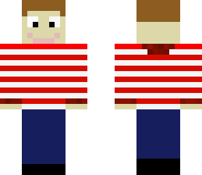 red and white kid