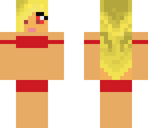 red blood bikini