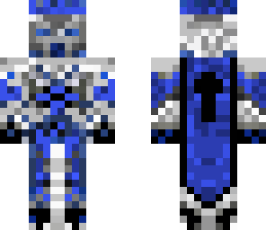 custom white and blue knight