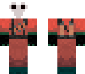 pyro with white mask