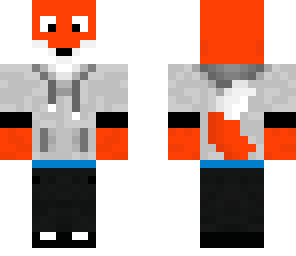 fox in a sweat shirt