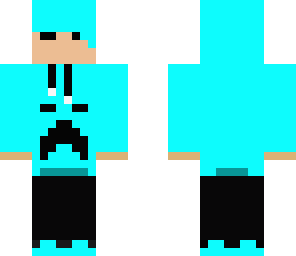 cyan creeper hoodie