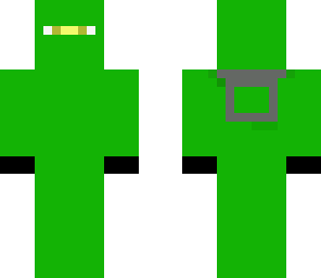 stormybob without glasses in green ninja suit