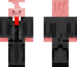 crazy pig in a suit