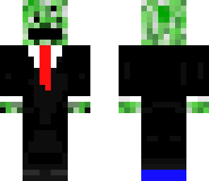 crazy creeper in a suit