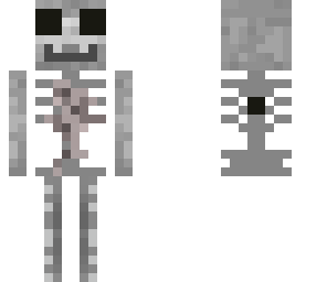 crazy skeleton in a suit