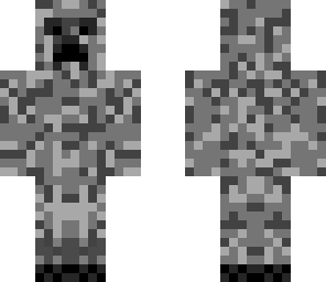 creeper in black and white