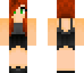 redhead with dress