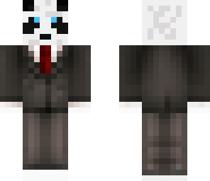 panda in a suit