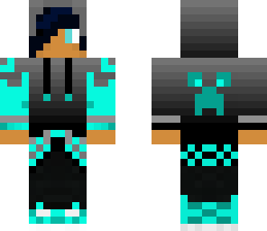 blue creeper goth boy