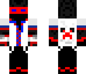 dj enderman blue and red