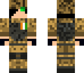 irish solider take off headgear for face