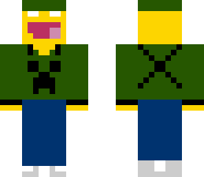 awesome face with creeper hat