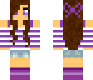 cute purple girl