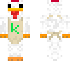 chicken with an apron