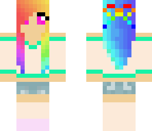 rainbow hair