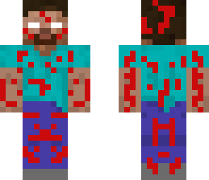 blood splattered herobrine | Minecraft Skin