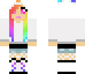 rainbow panda girl