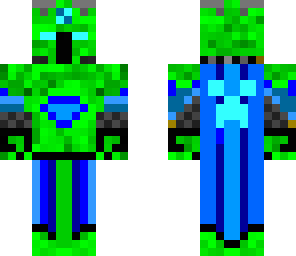 green and blue knight