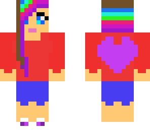 rainbor hair girl