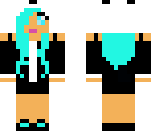 blue panda girl