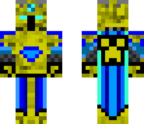 blue and yellow king