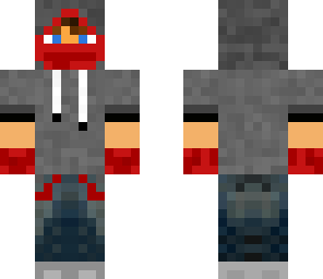dark hoodie red