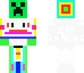 randomm guy with creeper face