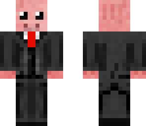 cute pig in suit