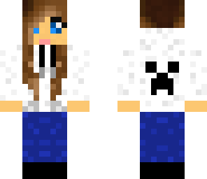 white creeper hoodie girl