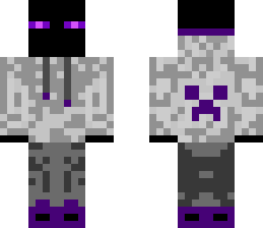 enderman with jacket with headphones