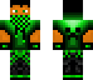 green cool ninja guy with headphones and hoodie v2