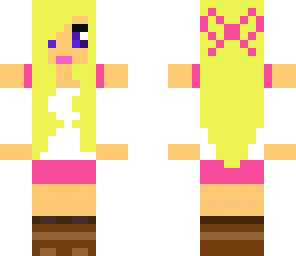 girl - white and pink blonde