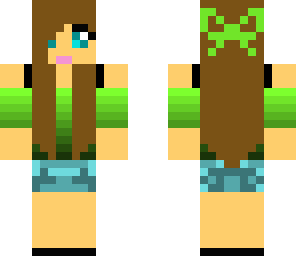 edited-cute girl with green shirt
