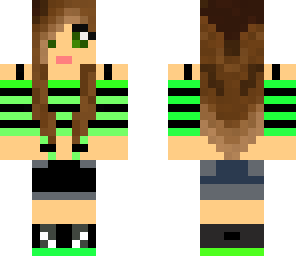 green stripes girl original