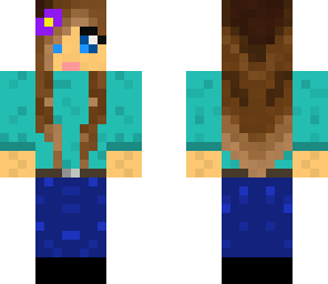 girl in a blue shirt