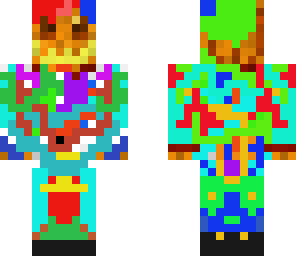 rainbow painted man