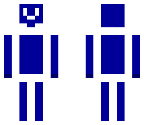 blue man