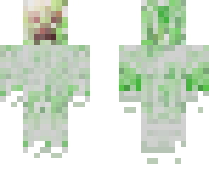 evil ghost creeper open face