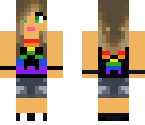 creeper rainbow girl
