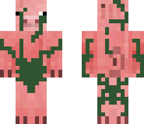 vine-covered pig