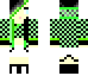 checkered hoodie girl